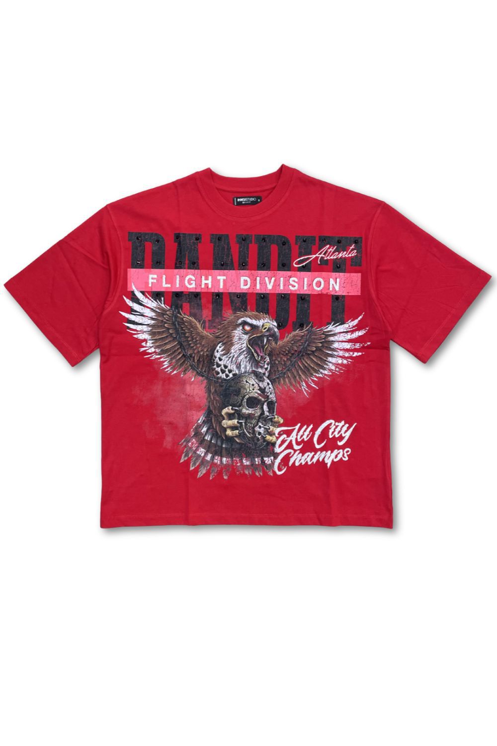 Roku Studio Take Over ATL Boxy Tee - Red - front view
