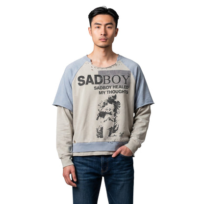 Sad Boy Saga Healed Thoughts Long Sleeve Tee from On Time Fashions – Tee by Private Stock Showroom, Birmingham AL’s 1 fashion store and premier destination for streetwear, suits, kids fashion, and big & tall