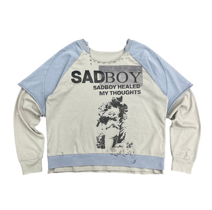 Sad Boy Saga Healed Thoughts Long Sleeve Tee from On Time Fashions – Tee by Private Stock Showroom, Birmingham AL’s 1 fashion store and premier destination for streetwear, suits, kids fashion, and big & tall