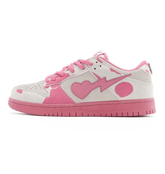 Sad Boy Saga Strawberry Milk Sneaker from On Time Fashions – streetwear shoes by Private Stock Showroom, Birmingham AL’s 1 fashion store and premier destination for streetwear, suits, kids fashion, and big & tall