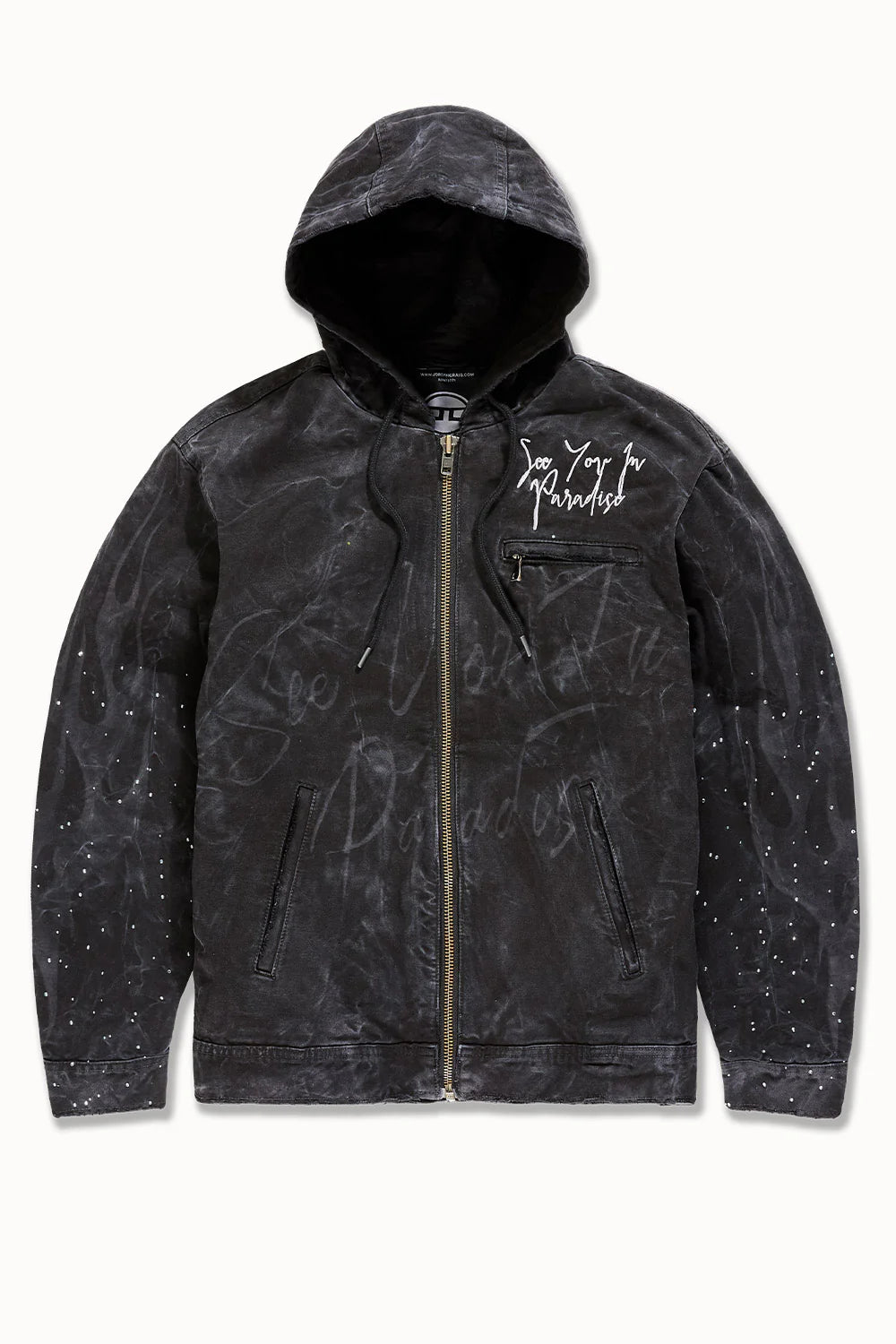 See You in Paradise Ashes to Ashes Work Jacket from On Time Fashions – Jackets by Jordan Craig, Birmingham AL’s 1 fashion store and premier destination for streetwear, suits, kids fashion, and big & tall