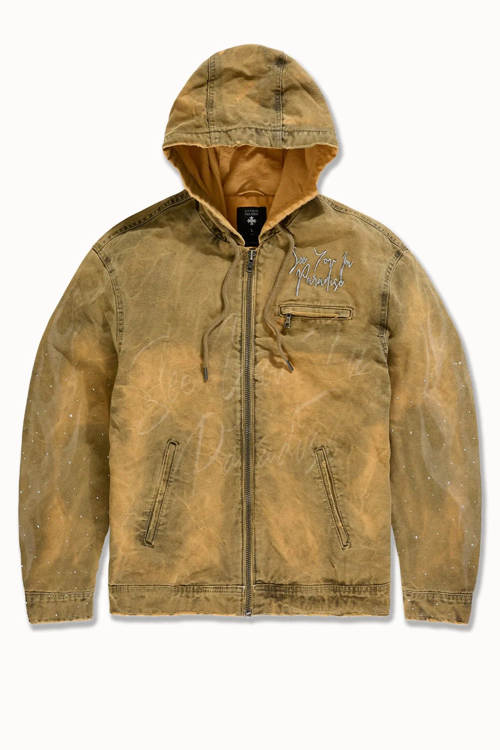 See You in Paradise Ashes to Ashes Work Jacket from On Time Fashions – Jackets by Jordan Craig, Birmingham AL’s 1 fashion store and premier destination for streetwear, suits, kids fashion, and big & tall