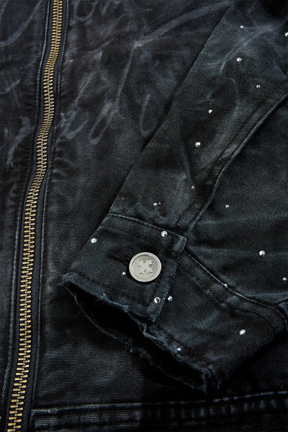 See You in Paradise Ashes to Ashes Work Jacket from On Time Fashions – Jackets by Jordan Craig, Birmingham AL’s 1 fashion store and premier destination for streetwear, suits, kids fashion, and big & tall