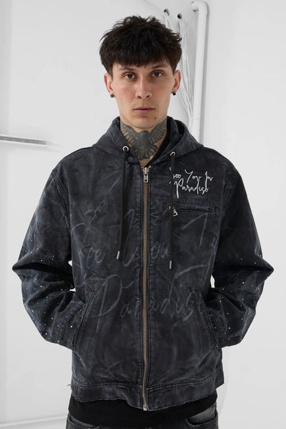 See You in Paradise Ashes to Ashes Work Jacket from On Time Fashions – Jackets by Jordan Craig, Birmingham AL’s 1 fashion store and premier destination for streetwear, suits, kids fashion, and big & tall