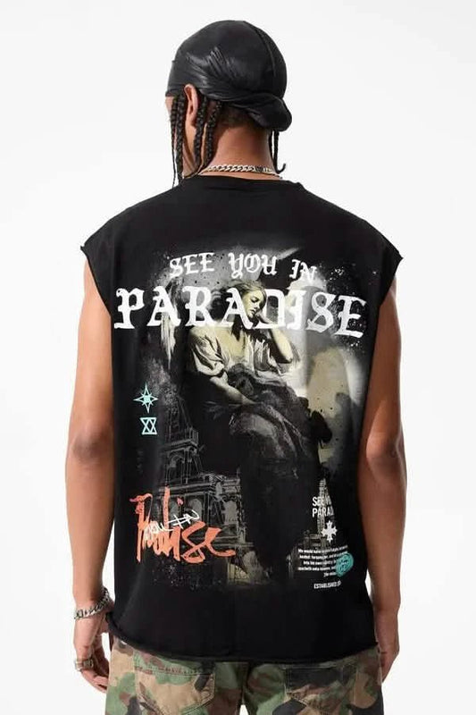See You in Paradise Babylon Cutoff from On Time Fashions – Tee by On Time Fashions Birmingham, Birmingham AL’s 1 fashion store and premier destination for streetwear, suits, kids fashion, and big & tall