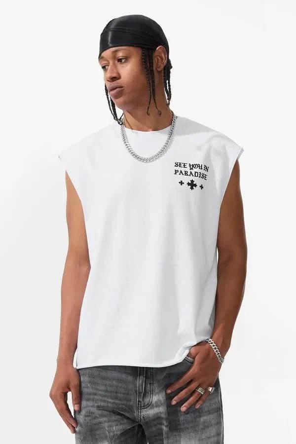 See You in Paradise Cross Cutoff from On Time Fashions – Tee by On Time Fashions Birmingham, Birmingham AL’s 1 fashion store and premier destination for streetwear, suits, kids fashion, and big & tall