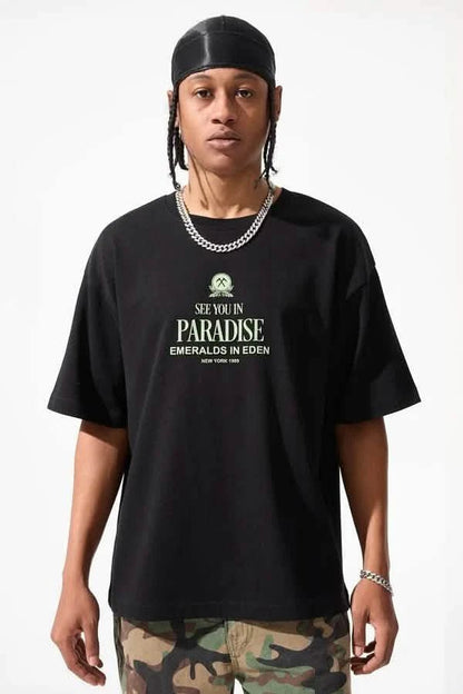 See You in Paradise Emeralds in Eden from On Time Fashions – Tee by Jordan Craig, Birmingham AL’s 1 fashion store and premier destination for streetwear, suits, kids fashion, and big & tall