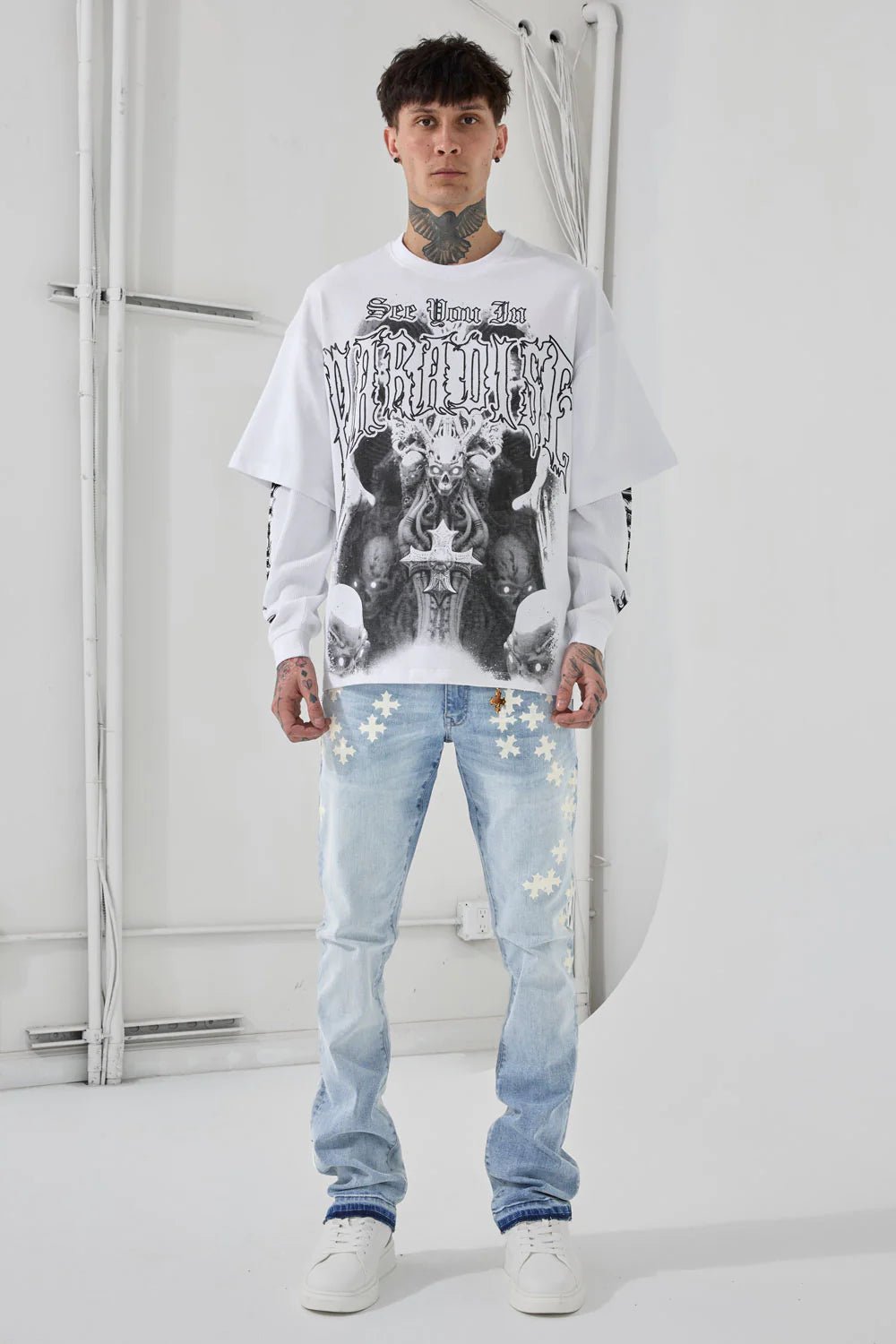 See You in Paradise Heavy Metal Waffle Thermal Tee – view 6