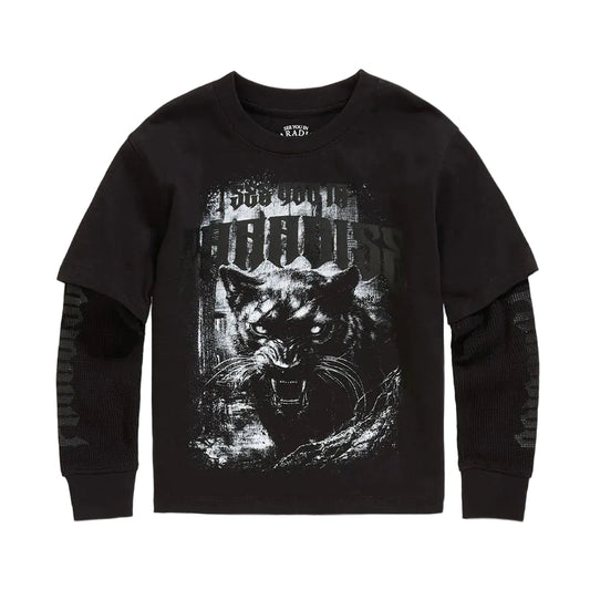 See You in Paradise Kid's Blood Sport Waffle Thermal Tee from On Time Fashions – Kid's Tee by Jordan Craig, Birmingham AL’s 1 fashion store and premier destination for streetwear, suits, kids fashion, and big & tall