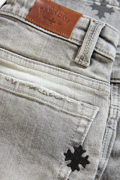 See You in Paradise Kid's Forbidden Fruit Skinny Stacked Denim from On Time Fashions – Kid's Jeans by Jordan Craig, Birmingham AL’s 1 fashion store and premier destination for streetwear, suits, kids fashion, and big & tall