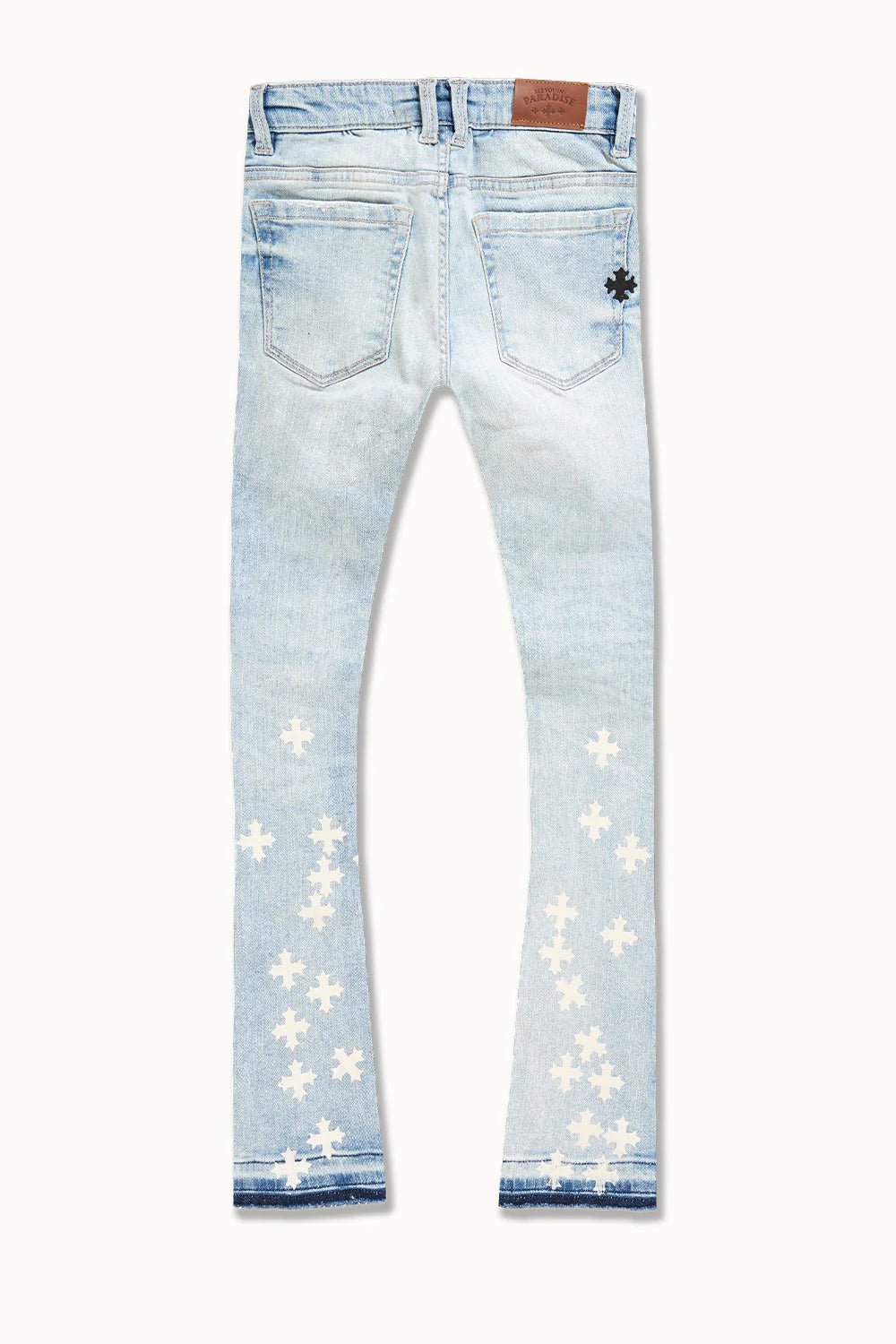 See You in Paradise Kid's Forbidden Fruit Skinny Stacked Denim from On Time Fashions – Kid's Jeans by Jordan Craig, Birmingham AL’s 1 fashion store and premier destination for streetwear, suits, kids fashion, and big & tall