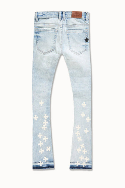 See You in Paradise Kid's Forbidden Fruit Skinny Stacked Denim from On Time Fashions – Kid's Jeans by Jordan Craig, Birmingham AL’s 1 fashion store and premier destination for streetwear, suits, kids fashion, and big & tall