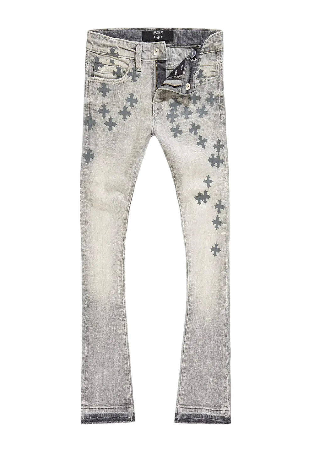 See You in Paradise Kid's Forbidden Fruit Skinny Stacked Denim from On Time Fashions – Kid's Jeans by Jordan Craig, Birmingham AL’s 1 fashion store and premier destination for streetwear, suits, kids fashion, and big & tall