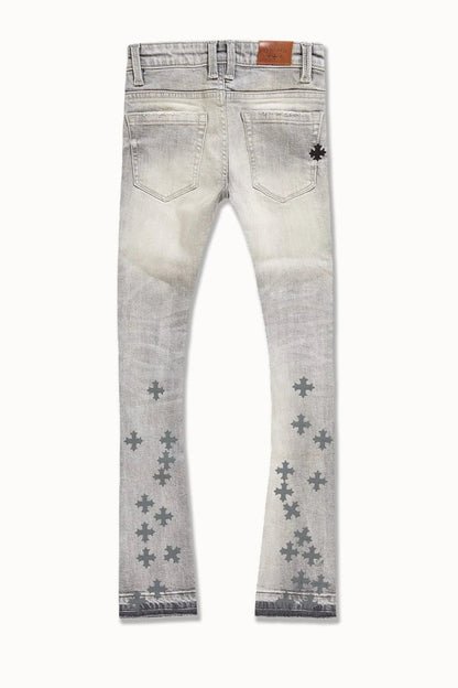 See You in Paradise Kid's Forbidden Fruit Skinny Stacked Denim from On Time Fashions – Kid's Jeans by Jordan Craig, Birmingham AL’s 1 fashion store and premier destination for streetwear, suits, kids fashion, and big & tall