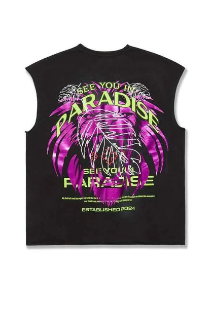 See You in Paradise Lion's Den Cutoff from On Time Fashions – Tee by On Time Fashions Birmingham, Birmingham AL’s 1 fashion store and premier destination for streetwear, suits, kids fashion, and big & tall