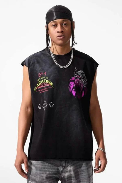 See You in Paradise Lion's Den Cutoff from On Time Fashions – Tee by On Time Fashions Birmingham, Birmingham AL’s 1 fashion store and premier destination for streetwear, suits, kids fashion, and big & tall