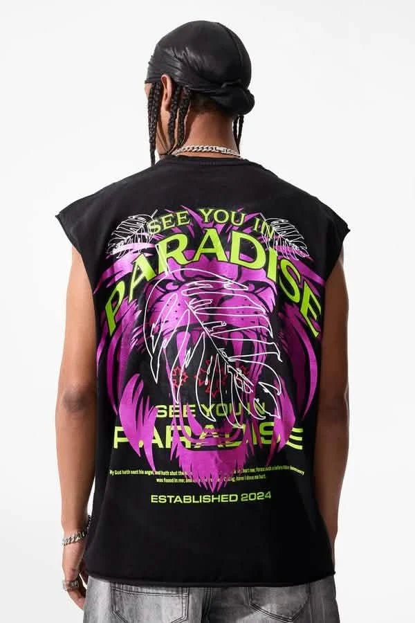 See You in Paradise Lion's Den Cutoff from On Time Fashions – Tee by On Time Fashions Birmingham, Birmingham AL’s 1 fashion store and premier destination for streetwear, suits, kids fashion, and big & tall