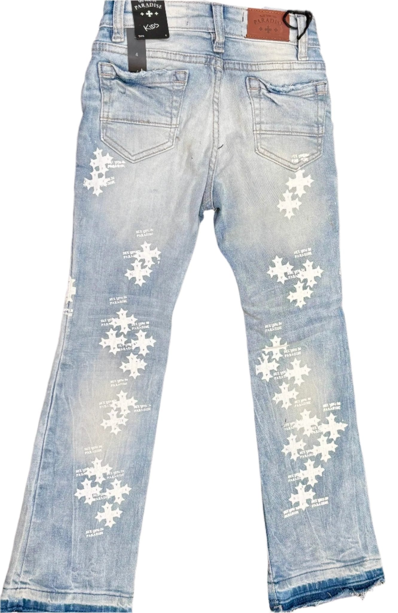 See You in Paradise Little Kid's Cross Jeans from On Time Fashions – by On Time Fashions , Birmingham AL’s 1 fashion store and premier destination for streetwear, suits, kids fashion, and big & tall