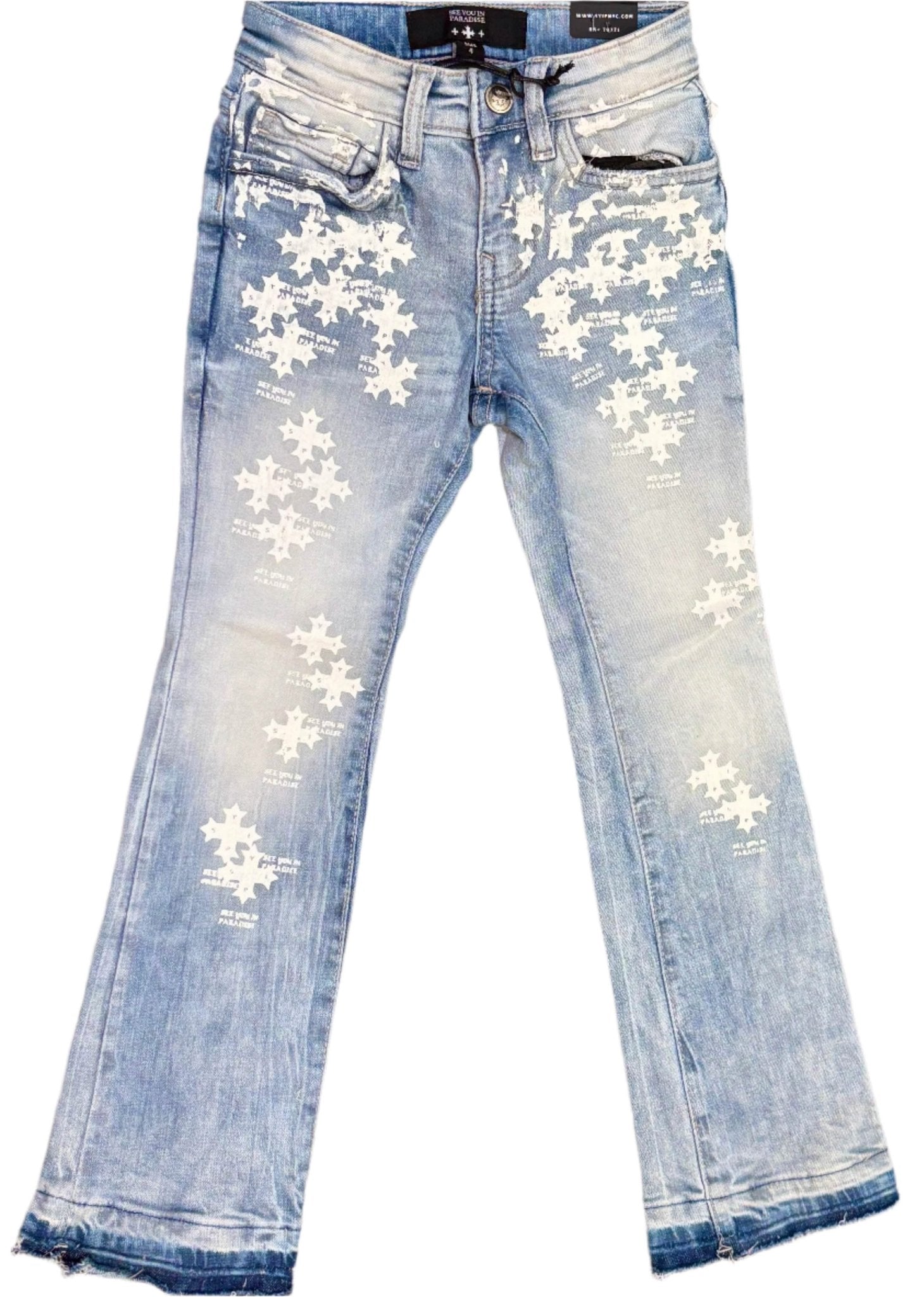 See You in Paradise Little Kid's Cross Jeans from On Time Fashions – by On Time Fashions , Birmingham AL’s 1 fashion store and premier destination for streetwear, suits, kids fashion, and big & tall