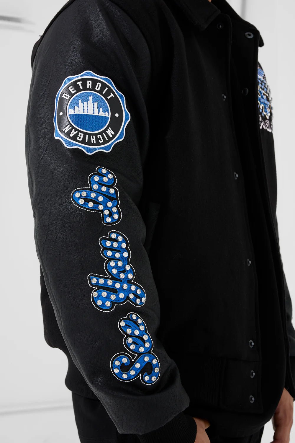 See You in Paradise Motor City Varsity Jacket from On Time Fashions – Varsity Jacket by Jordan Craig, Birmingham AL’s 1 fashion store and premier destination for streetwear, suits, kids fashion, and big & tall
