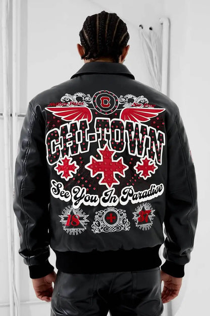 See You in Paradise Windy City Varsity Jacket by See You in Paradise