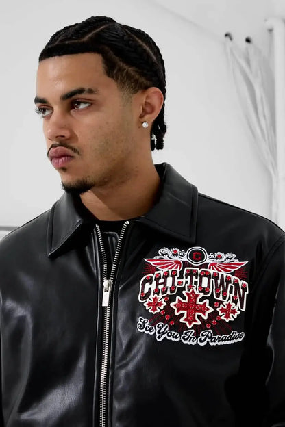 See You in Paradise Windy City Varsity Jacket by See You in Paradise