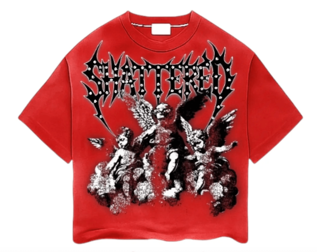 Shattered Hearts Fallen Angels Tee by Shattered Hearts
