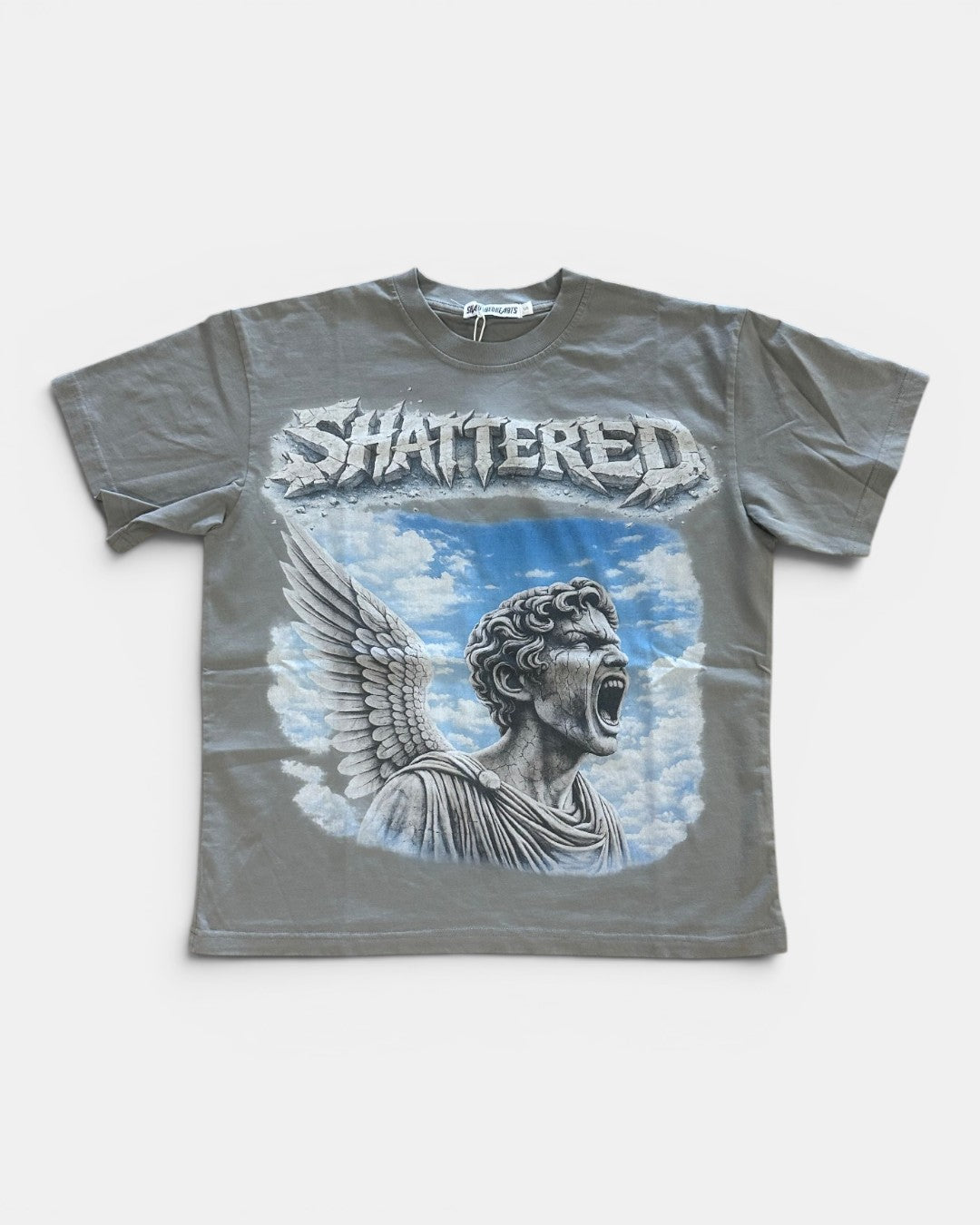 Shattered Hearts Blue Sky Gray - Blue Sky Gray - front view