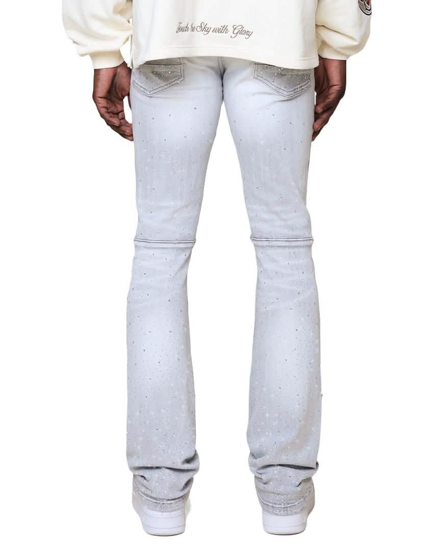 Smoke Rise All Rhinestone Jean from On Time Fashions – Jeans by New World Creation, Birmingham AL’s 1 fashion store and premier destination for streetwear, suits, kids fashion, and big & tall