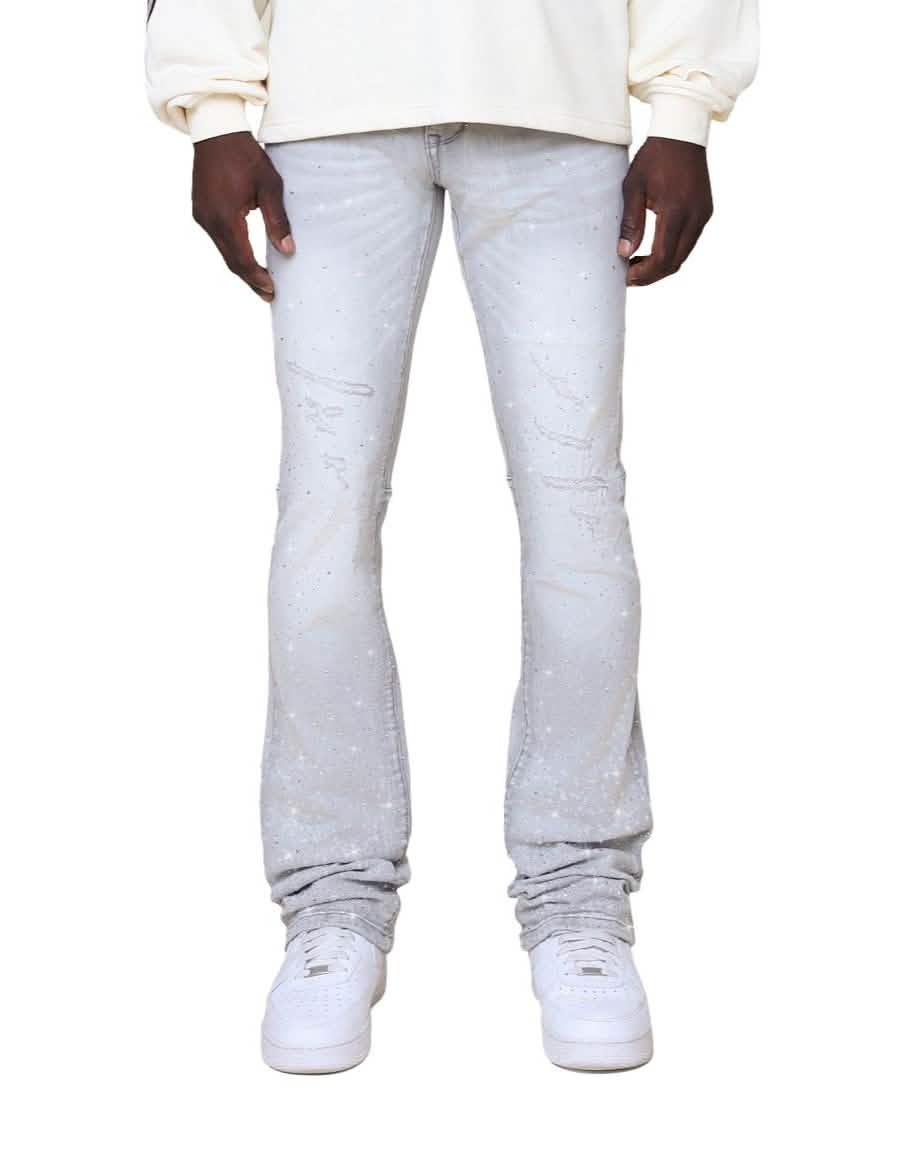 Smoke Rise All Rhinestone Jean from On Time Fashions – Jeans by New World Creation, Birmingham AL’s 1 fashion store and premier destination for streetwear, suits, kids fashion, and big & tall