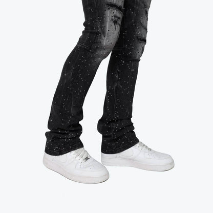Smoke Rise All Rhinestone Jean from On Time Fashions – Jeans by New World Creation, Birmingham AL’s 1 fashion store and premier destination for streetwear, suits, kids fashion, and big & tall