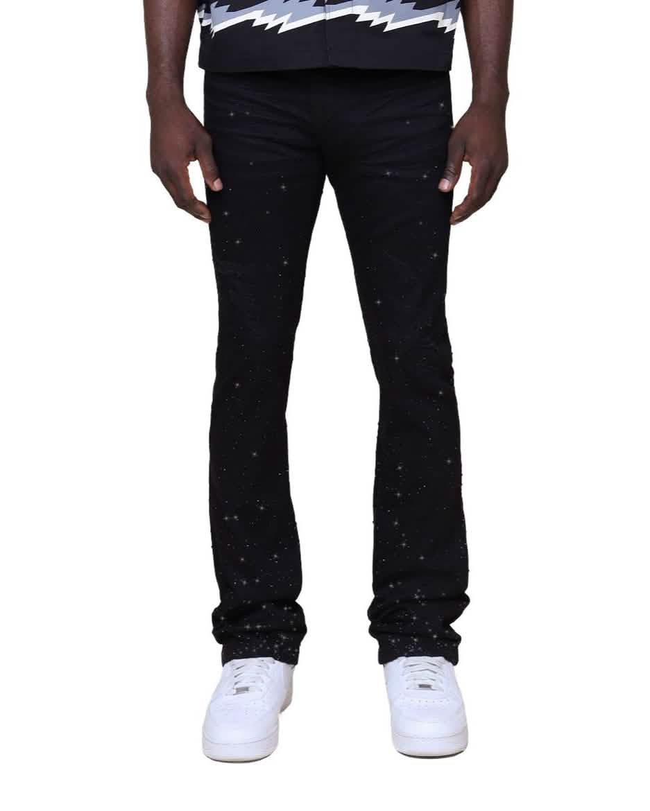 Smoke Rise All Rhinestone Jean from On Time Fashions – Jeans by New World Creation, Birmingham AL’s 1 fashion store and premier destination for streetwear, suits, kids fashion, and big & tall