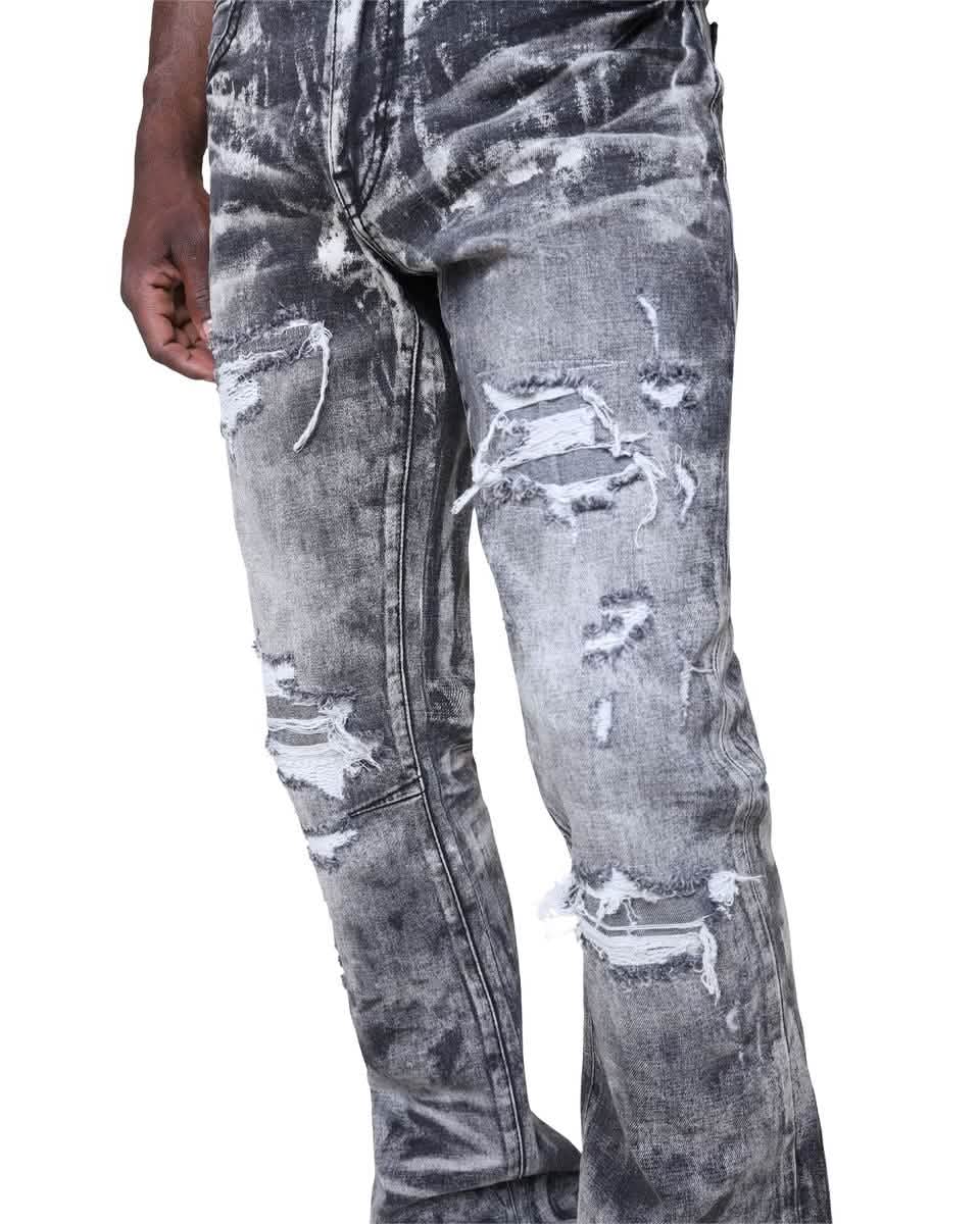 Smoke Rise Bleached Denim by Smoke Rise