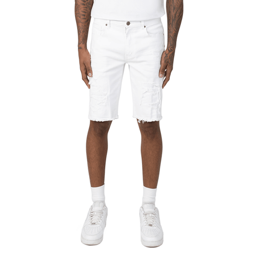 Smoke Rise Denim Shorts from On Time Fashions – Shorts by New World Creation, Birmingham AL’s 1 fashion store and premier destination for streetwear, suits, kids fashion, and big & tall