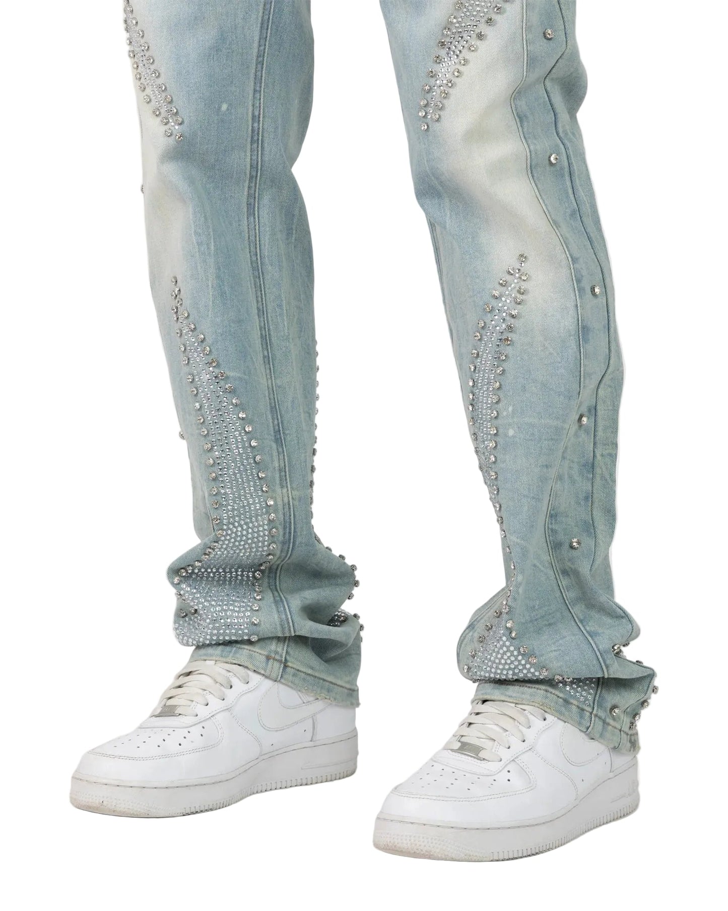 Smoke Rise Gemstone Jeans from On Time Fashions – Jeans by New World Creation, Birmingham AL’s 1 fashion store and premier destination for streetwear, suits, kids fashion, and big & tall