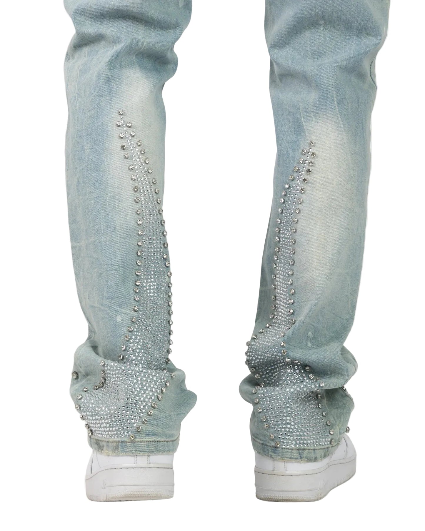 Smoke Rise Gemstone Jeans from On Time Fashions – Jeans by New World Creation, Birmingham AL’s 1 fashion store and premier destination for streetwear, suits, kids fashion, and big & tall