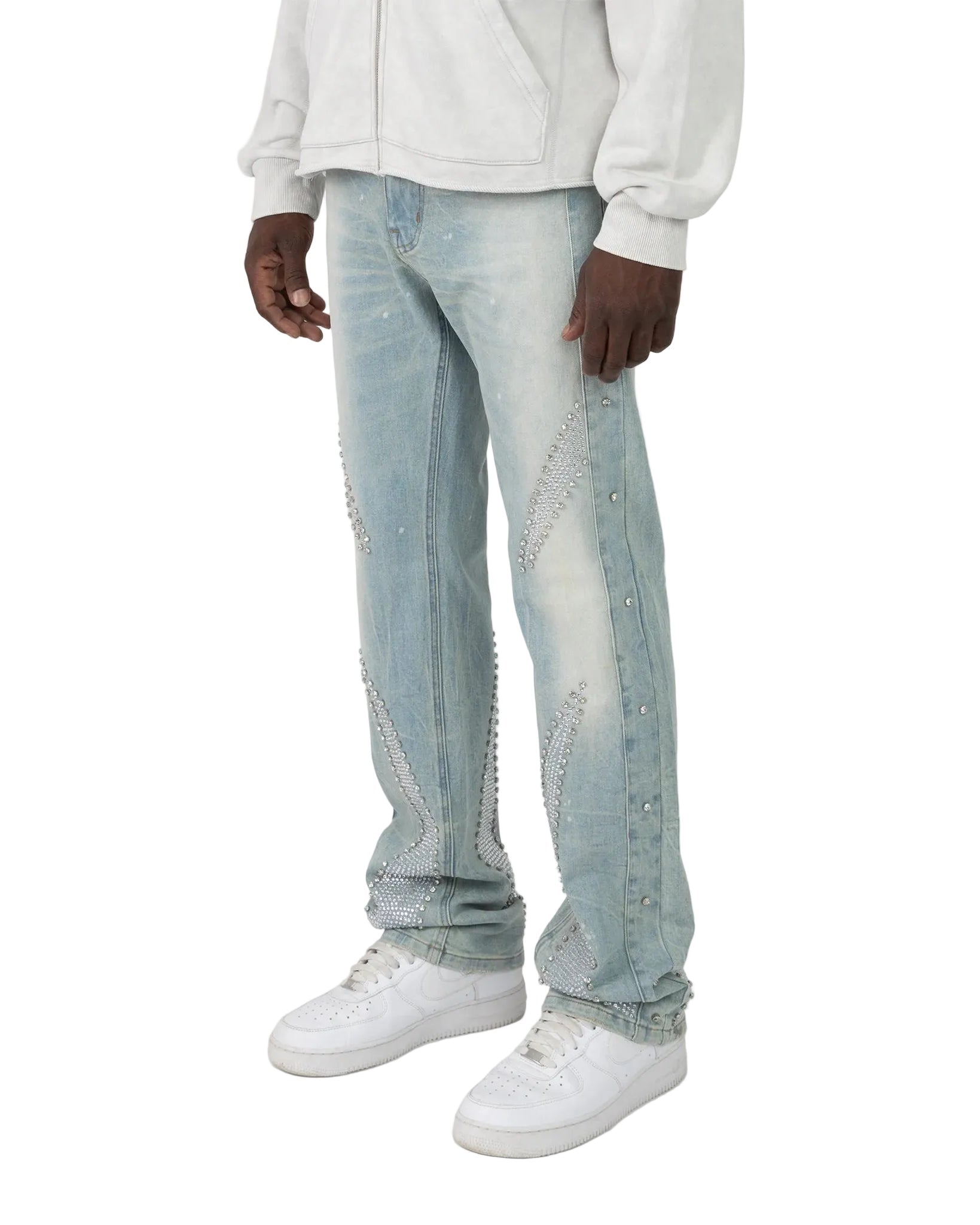 Smoke Rise Gemstone Jeans from On Time Fashions – Jeans by New World Creation, Birmingham AL’s 1 fashion store and premier destination for streetwear, suits, kids fashion, and big & tall