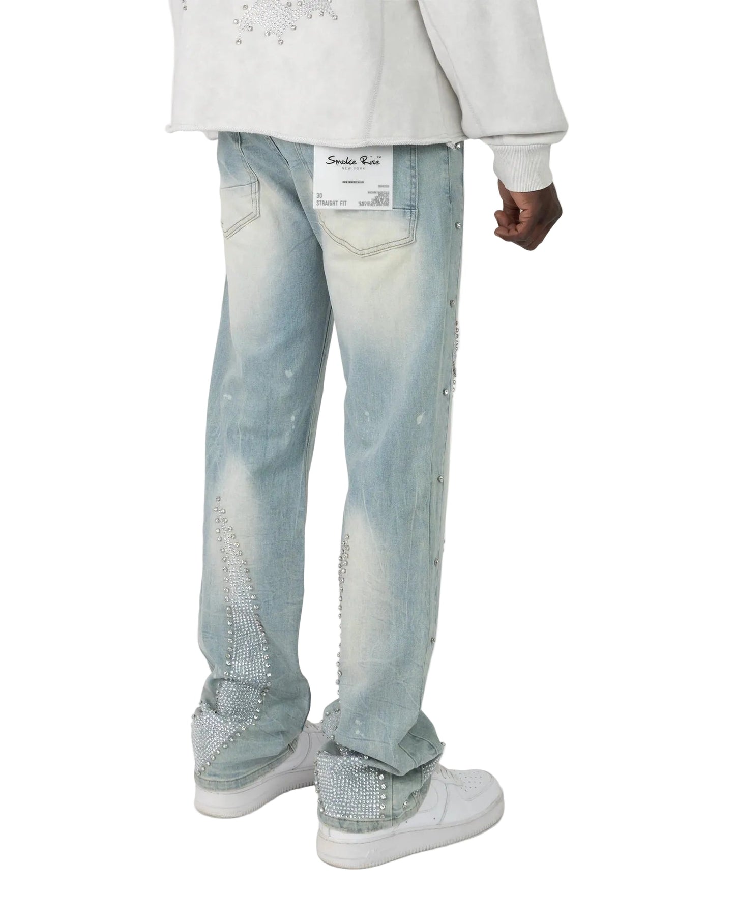 Smoke Rise Gemstone Jeans from On Time Fashions – Jeans by New World Creation, Birmingham AL’s 1 fashion store and premier destination for streetwear, suits, kids fashion, and big & tall