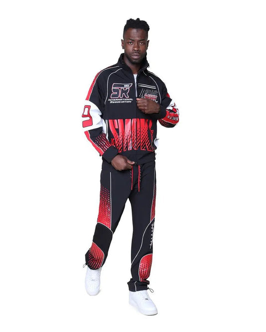 Smoke Rise NY Republic Windbreaker Tracksuit by Smoke Rise