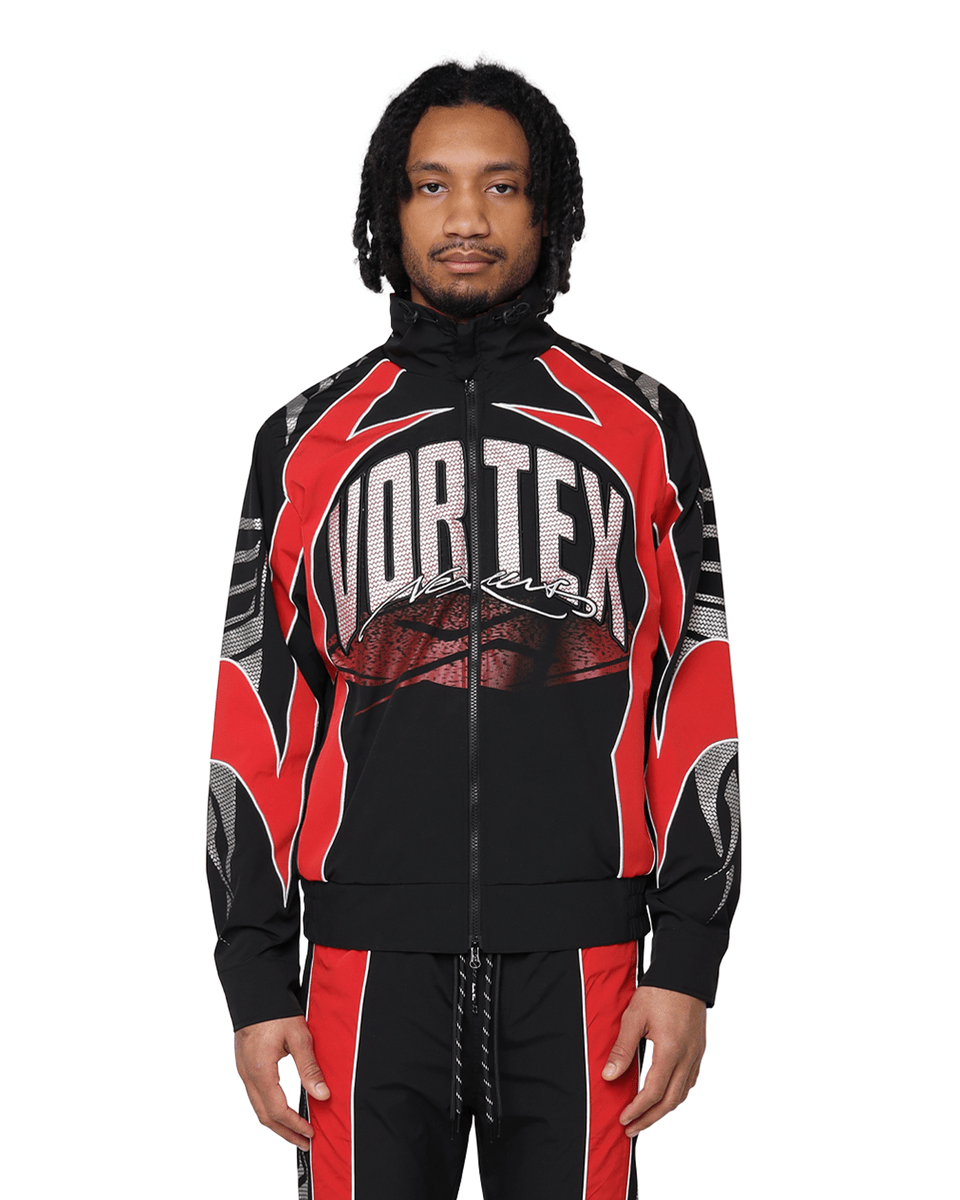 Smoke Rise NY Vortex Windbreaker Tracksuit from On Time Fashions – Streetwear Pants Set by New World Creation, Birmingham AL’s 1 fashion store and premier destination for streetwear, suits, kids fashion, and big & tall