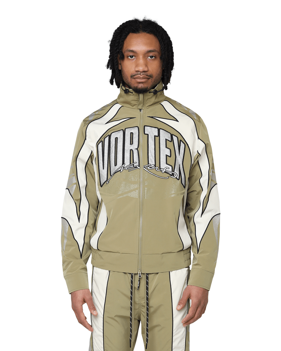 Smoke Rise NY Vortex Windbreaker Tracksuit from On Time Fashions – Streetwear Pants Set by New World Creation, Birmingham AL’s 1 fashion store and premier destination for streetwear, suits, kids fashion, and big & tall