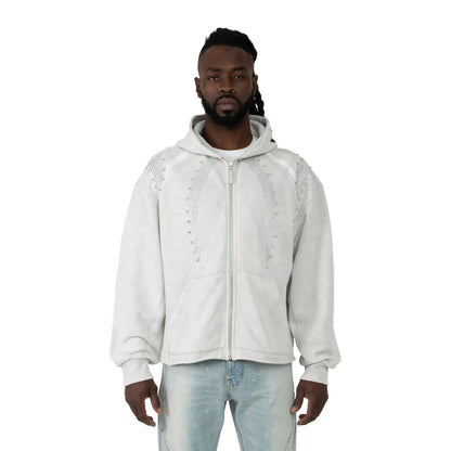 Smoke Rise Oversized Gemstone Hoodie from On Time Fashions – Hoodie by New World Creation, Birmingham AL’s 1 fashion store and premier destination for streetwear, suits, kids fashion, and big & tall