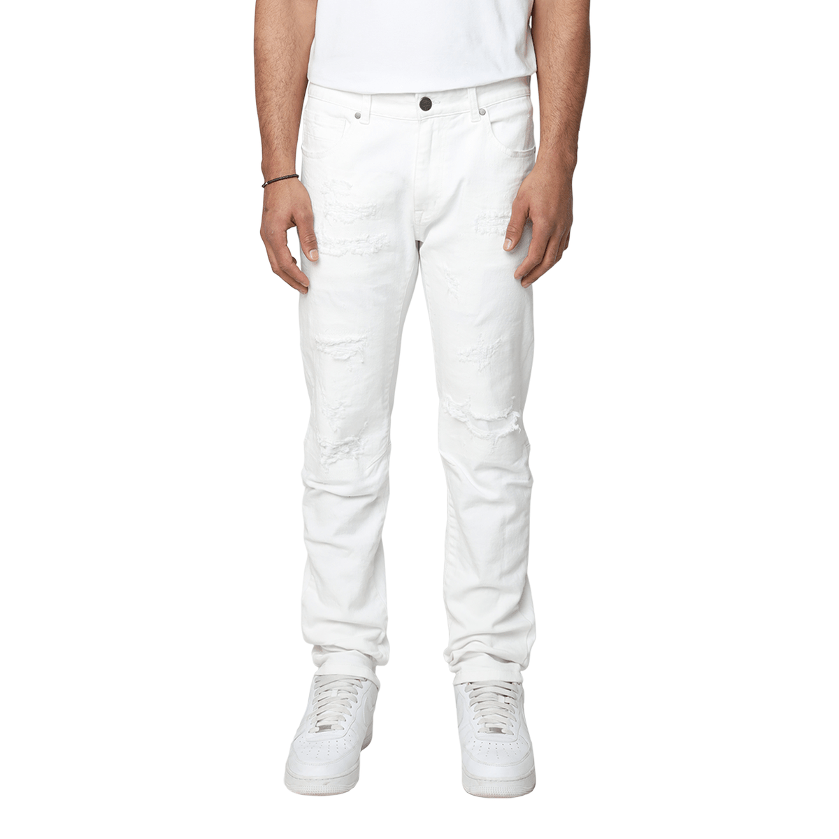 Smoke Rise Vintage Washed Slim Fit Jeans