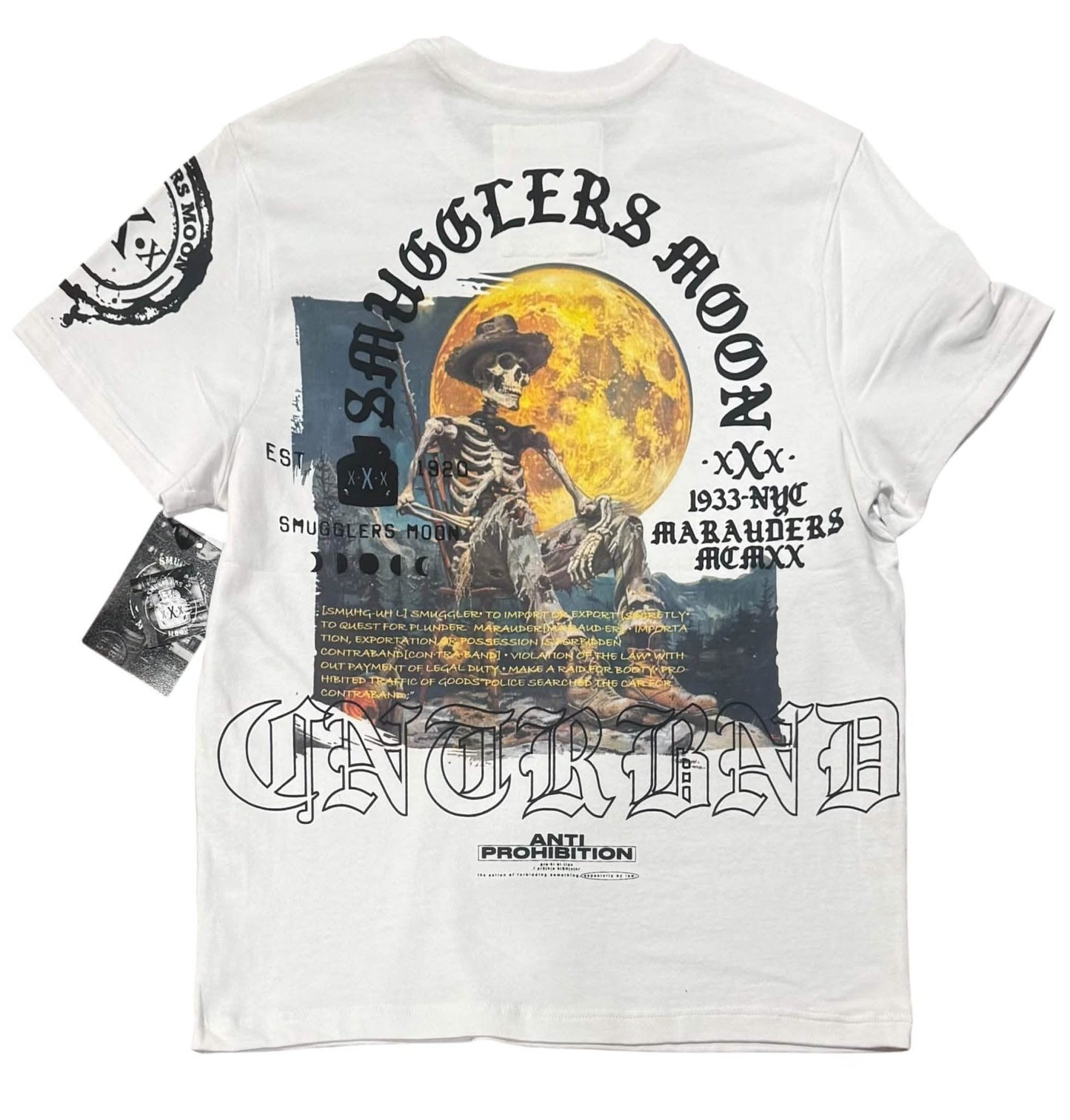 Smuggler's Moon CNTRBND from On Time Fashions – Tee by On Time Fashions Birmingham, Birmingham AL’s 1 fashion store and premier destination for streetwear, suits, kids fashion, and big & tall