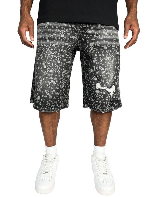 Smuggler's Moon Skull Jorts from On Time Fashions – by On Time Fashions Birmingham, Birmingham AL’s 1 fashion store and premier destination for streetwear, suits, kids fashion, and big & tall