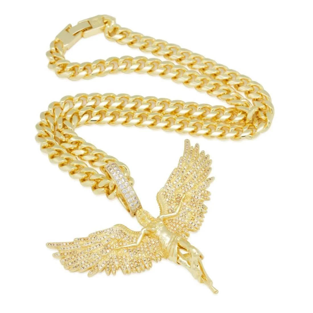 King Ice Soaring Angel Necklace