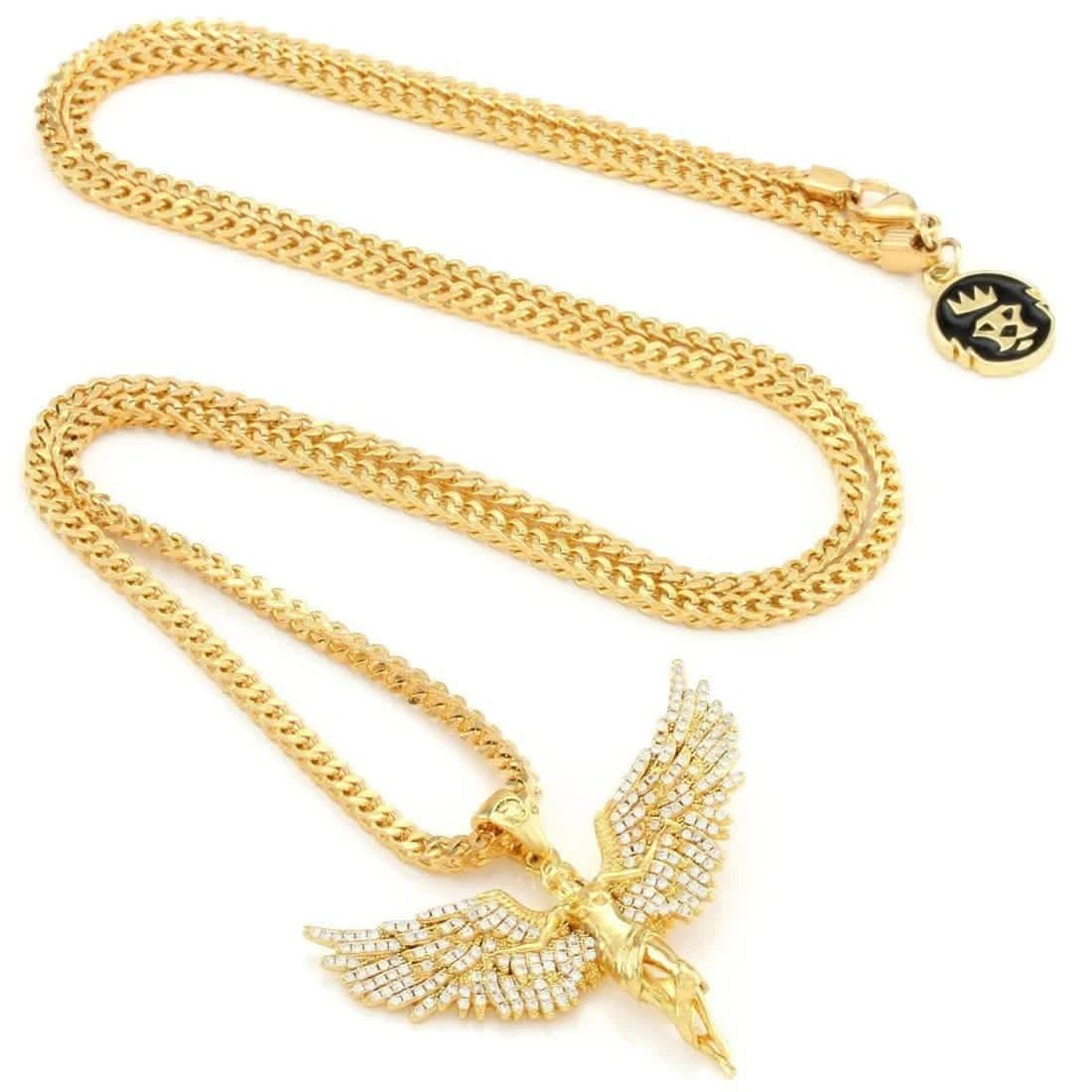 King Ice Soaring Angel Necklace