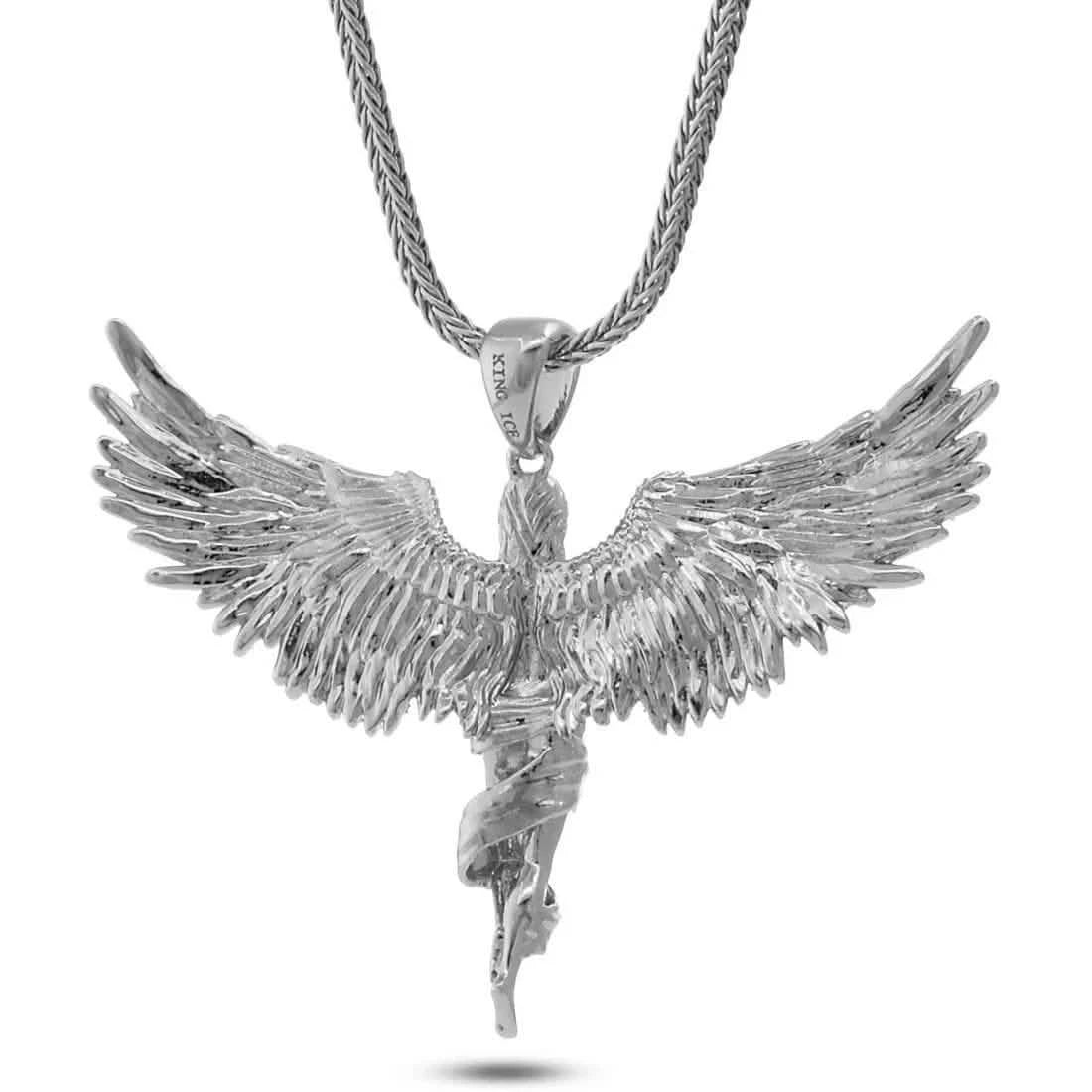 King Ice Soaring Angel Necklace