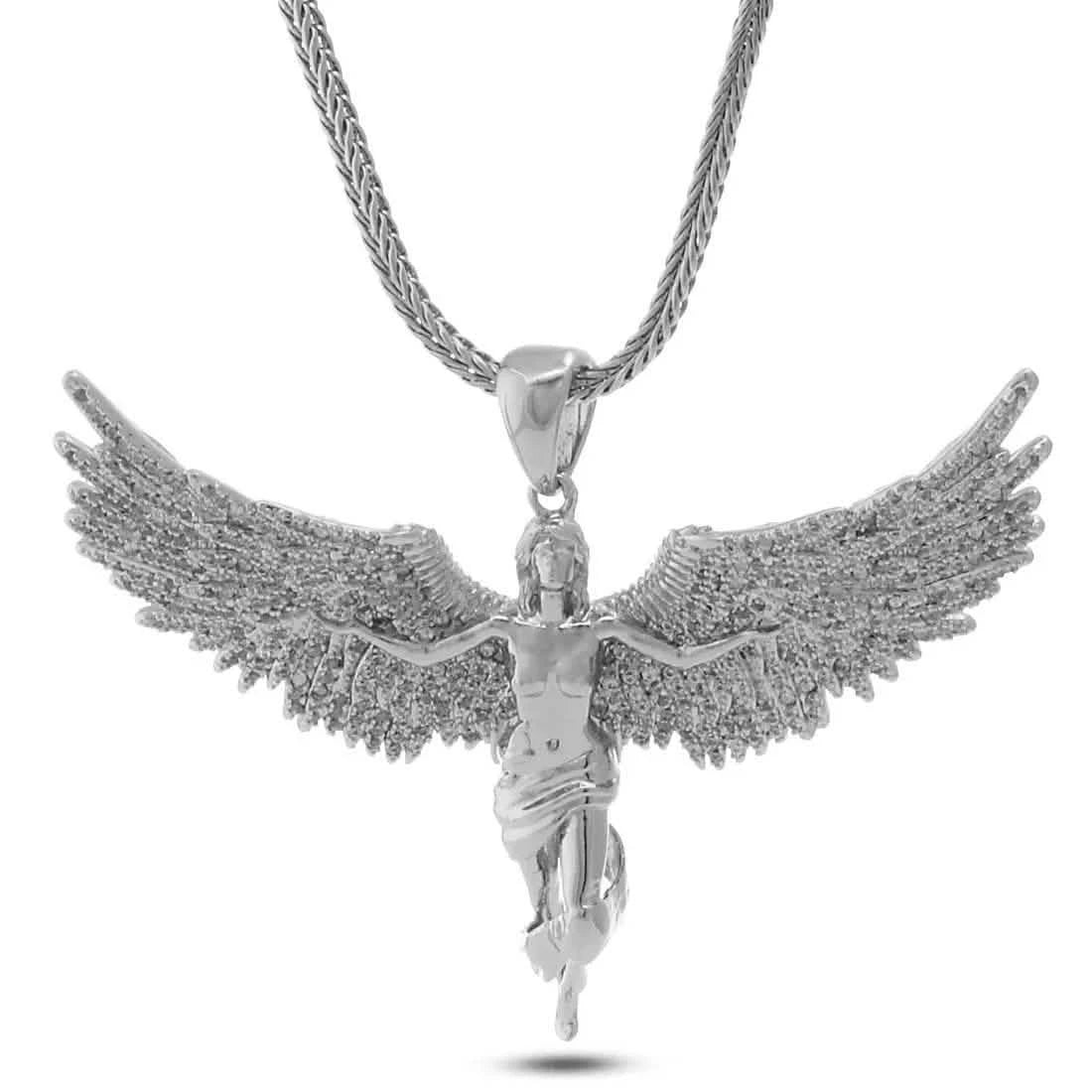 King Ice Soaring Angel Necklace