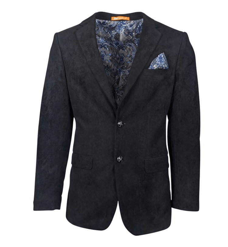 St. Patrick Men's Velvet Patch Jacket from On Time Fashions – Sports Coat by T.W. & Company, Birmingham AL’s 1 fashion store and premier destination for streetwear, suits, kids fashion, and big & tall